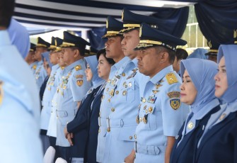 Upacara sertijab Danseskoau di Lembang, Bandung