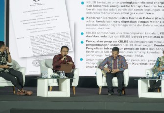 Ditjen Bangda Restuardy Daud saat acara PEVS 2023 di Jakarta 