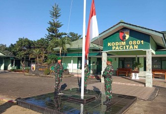 Upacara Hari Kebangkitan Nasional di Kodim 0801/Pacitan 