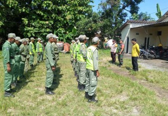 Pelatihan linmas wilayah desa binaan 