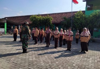 Pembekalan wasbang siswa wilayah desa binaan 