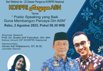 Webinar Korpri menyapa ASN