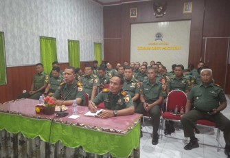 Personil, Kodim 0801/Pacitan Ikuti Literasi Digital, Selasa (29/8)
