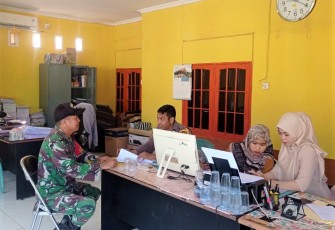 Komsos bersama aparat desa binaan 