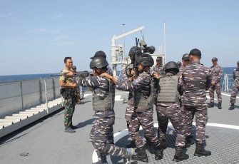  Latihan VBSS Prajurit KRI KST-356