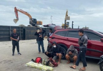 TNI AL Berhasil Tangkap Penyelundupan Sabu 15 KG Asal Malaysia 