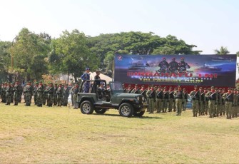 Upacara HUT ke 78 TNI di Kota Madiun, Kamis (5/10)