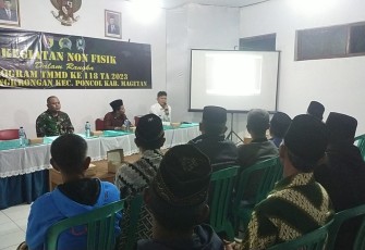 Penyuluhan Narkoba Warga di Lokasi TMMD ke 118 Kodim Magetan 