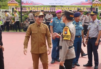 Wabup Bintan Hadiri Apel Gelar Pasukan Operasi Mantap Brata 
