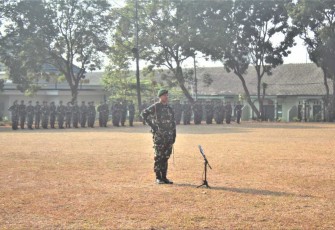 Upacara 17-an Gabungan Satuan di Menarmed 2 Kostrad, Selasa (17/10) 