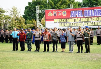 Apel Gelar Pasukan Operasi Mantap Brata Candi diwilayah Pati 