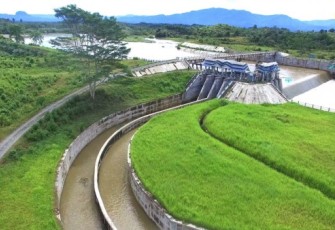 Jaringan irigasi persawahan di Jawa Barat 