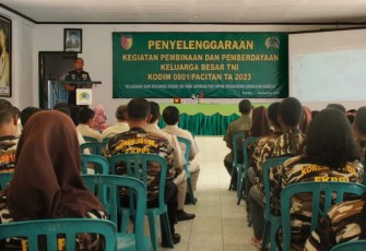 Kodim 0801/Pacitan Gelar Pembinaan dan Pemberdayaan Keluarga Besar TNI 