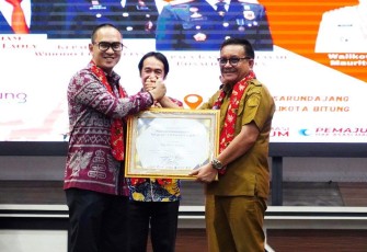 Wali Kota Bitung Hadiri Peresmian 76 Desa/Kelurahan Sadar Hukum di Sulut 