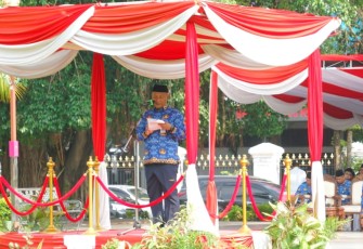 Upacara HUT Korpri di Pati