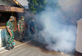 Fogging di wilayah desa binaan 