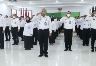 Apel awal tahun 2023 Kemenkumham RI secara virtual, Rabu (4/1)