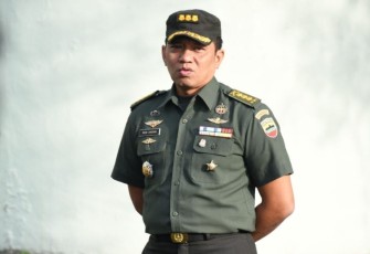 Kapendam I/BB Kolonel Inf Rico J Siagian saat memberikan keterangan pers 