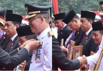 Wali Kota Pagar Alam Terima Penghargaan dari Kapolda Sumsel di HUT Bhayangkara 