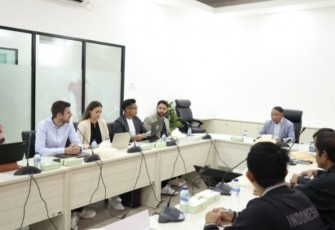 Waketum PSSI Zainudin Amali saat menerima delegasi Bundesliga dan Borrusia Dortmund di Jakarta 