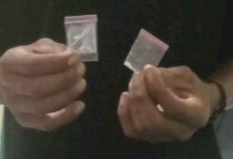 Barang bukti sabu saat diamankan