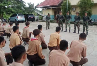 Sosialisasi bela negara generasi muda di lokasi TMMD 