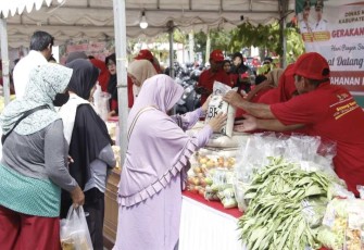 Gerakan Pangan Murah Kodim 0906/KKR, Senin (16/10)