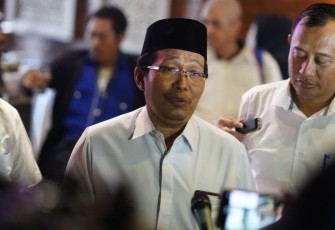 Plt Direktur Pendidikan Diniyah dan Pondok Pesantren Waryono Abdul Ghafur, Surabaya, Jum'at (20/10)
