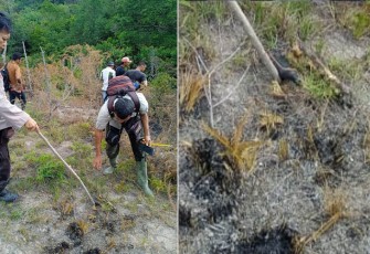 BBKSDA saat Tinjau Lokasi Raibnya Ternak Warga di Tapsel