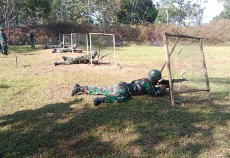 Latihan Menembak Kodim 0801/Pacitan