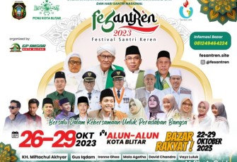 Peringatan Hari Santri Nasional Tahun 2023 di Kota Blitar Sukses Digelar