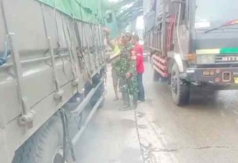 Kondisi macet di jalur pantura Pati-Juwana