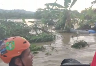 Lokasi tanggul jebol rendam perumahan Dinar Indah 