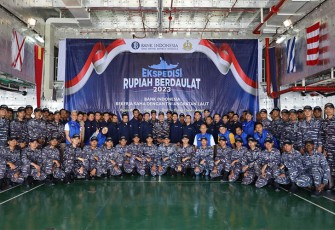 KRI dr. Wahidin Sudiro Husodo-991 Selesai Laksanakan Ekspedisi Rupiah Berdaulat di Wilayah Maluku 