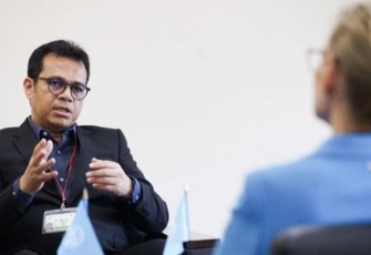 Wakil Menteri Kominfo Nezar Patria melakukan pertemuan bilateral dengan Sekjen ITU dalam rangkaian acara Internet Governance Forum (IGF) 2023 di Kyoto, Jepang, Selasa (10102023).