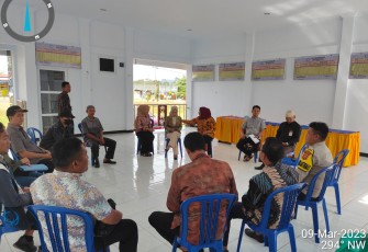 Personel Polsek Lebong Atas Laksanakan Pengamanan Descente Perkara Gugatan Harta Bersama