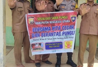 Bhabinkamtibmas Polsek Putri Hijau Sosialisasi Saber Pungli 