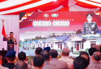 Kapolri Resmikan Pembangunan Asrama Brimob Polda Kalimantan Barat 