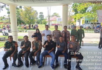 Polsek Kaur Selatan Amankan Pilkades Desa Sinar Pagi