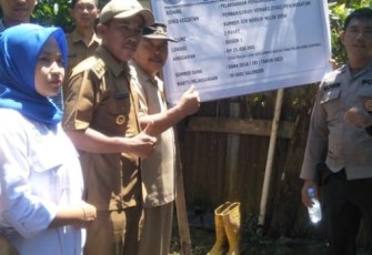 Wakili Kapolsek, Bhabinkamtibmas Hadiri Penetapan Titik Nol Pembangunan