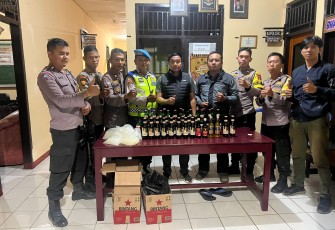 Ops Pekat, Polsek Taba Penanjung Amankan Minuman Keras