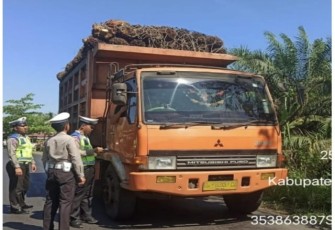 Polres Bengkulu Tengah Tindak Kendaraan ODOL