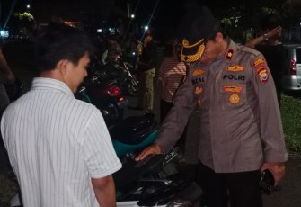 Tempat Hiburan dan Kawasan Rawan Didatangi Polsonel Polsek Teluk Segara