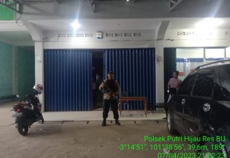  Polsek Putri Hijau Rutin Patroli Malam Untuk Cegah Terjadinya Tindak Kriminalitas
