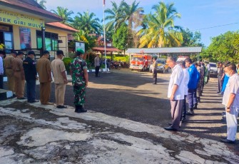 Kapolsek Giri Mulya Pimpin Apel Gabungan Kesiapan Ops Ketupat Nala 2023