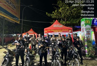 Dampingi Satgas Ops Ketupat Nala, Kapolresta Bengkulu Cek Pos Terpadu Pantai Panjang