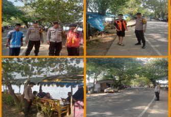 Personel Polsek Gading Cempaka Patroli Pengamanan di Wisata Danau Dendam Tak Sudah