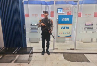 Patroli Objek Vital, Personel Polsek Putri Hijau Sampaikan Pesan Kamtibmas