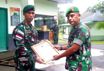 Satgas Yonarmed 1 Kostrad saat Kembali Raih Penghargaan dari Pangdam XVI/Pattimura