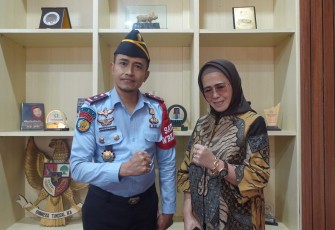 Kepala Lapas Suliki saat bersama Kepala Dinkes Provinsi Sumatra Barat.